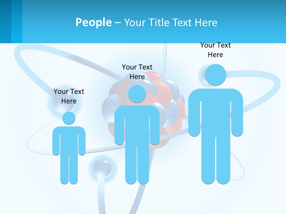 A Blue And Red Sphere With A Red And White Object In The Middle Of It PowerPoint Template