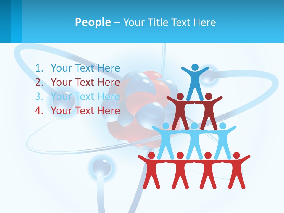 A Blue And Red Sphere With A Red And White Object In The Middle Of It PowerPoint Template