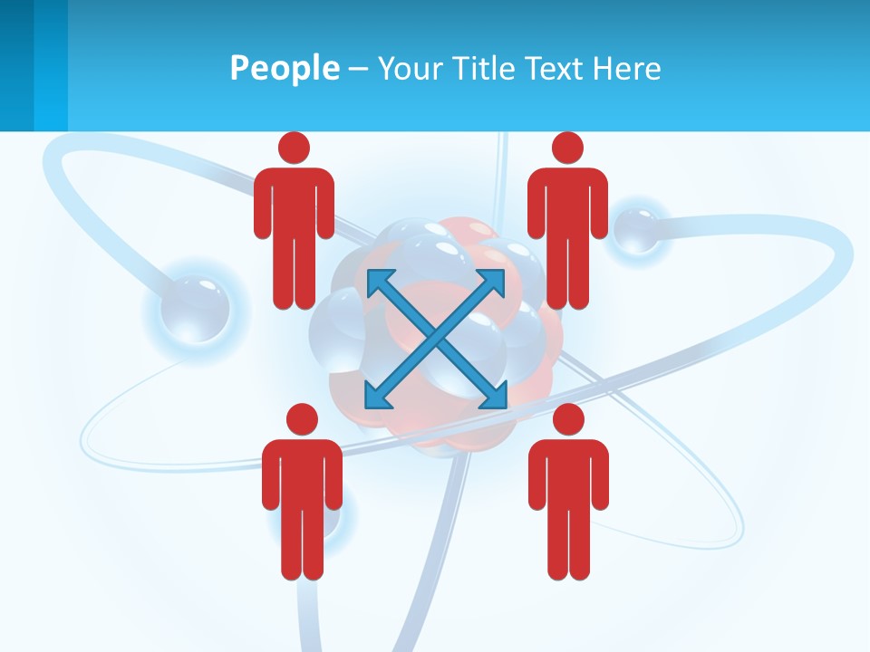 A Blue And Red Sphere With A Red And White Object In The Middle Of It PowerPoint Template