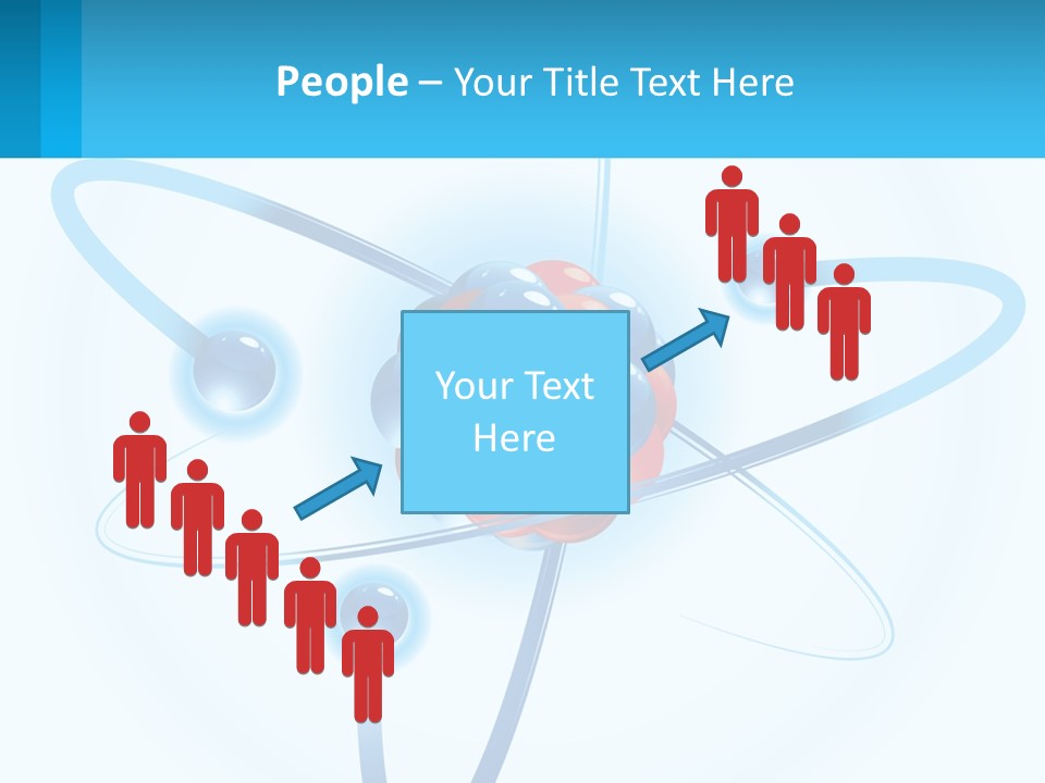 A Blue And Red Sphere With A Red And White Object In The Middle Of It PowerPoint Template