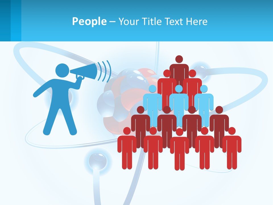 A Blue And Red Sphere With A Red And White Object In The Middle Of It PowerPoint Template