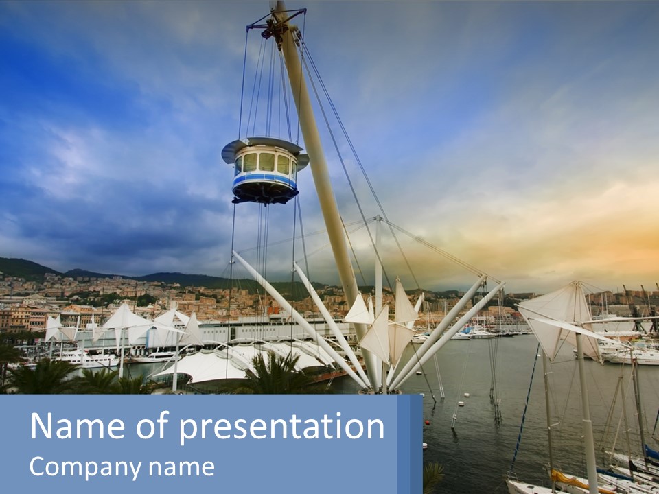 A Picture Of A Boat In The Water PowerPoint Template