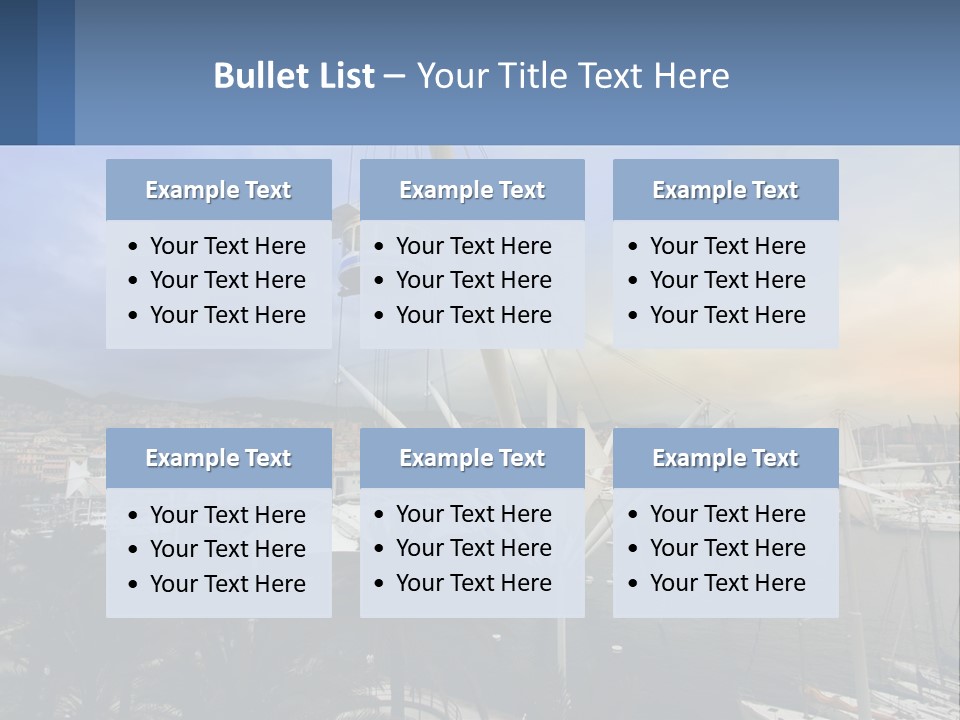 A Picture Of A Boat In The Water PowerPoint Template