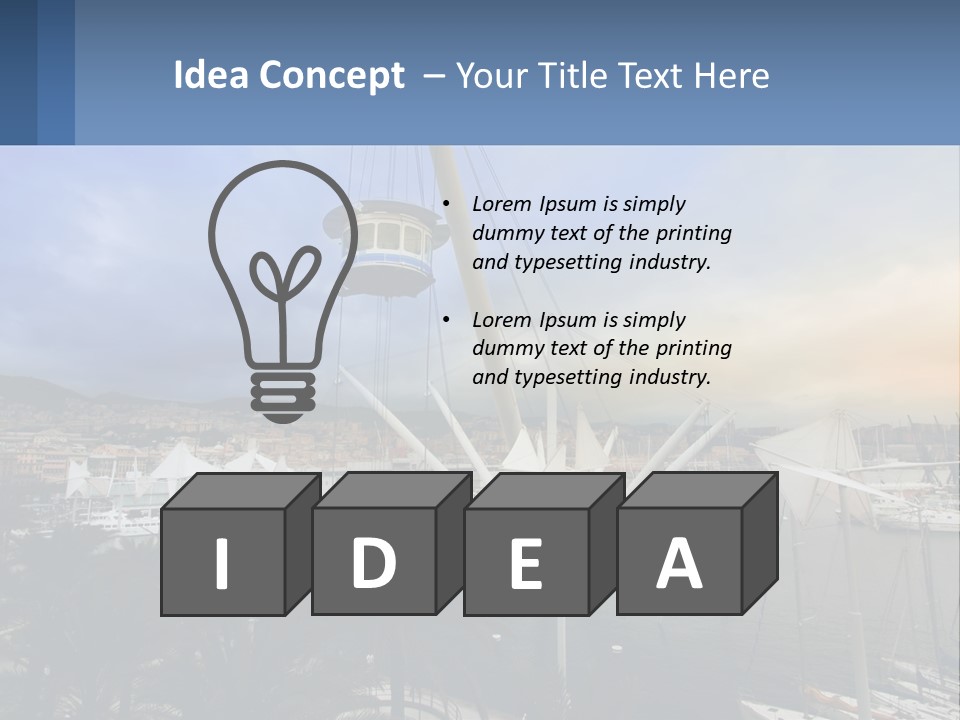 A Picture Of A Boat In The Water PowerPoint Template