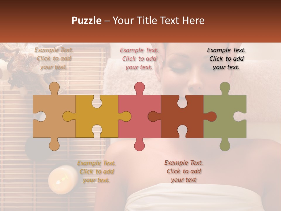 A Woman Getting A Massage In A Spa PowerPoint Template