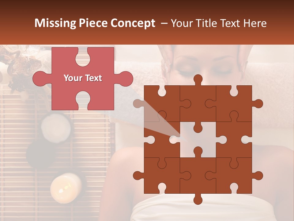 A Woman Getting A Massage In A Spa PowerPoint Template