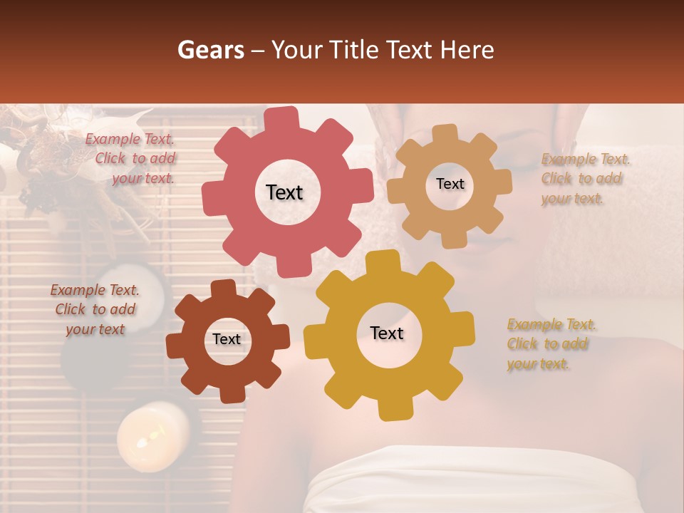 A Woman Getting A Massage In A Spa PowerPoint Template