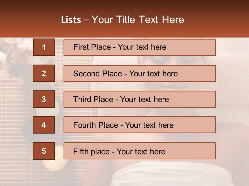A Woman Getting A Massage In A Spa PowerPoint Template