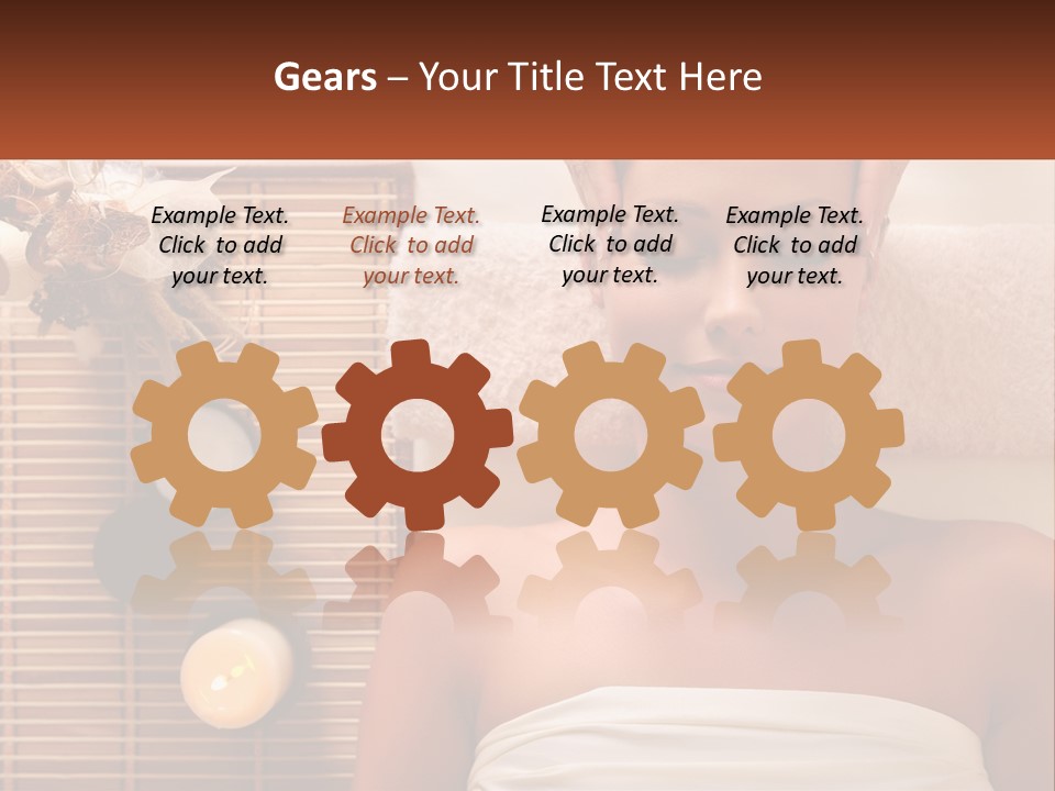A Woman Getting A Massage In A Spa PowerPoint Template