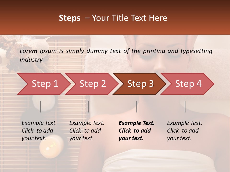 A Woman Getting A Massage In A Spa PowerPoint Template