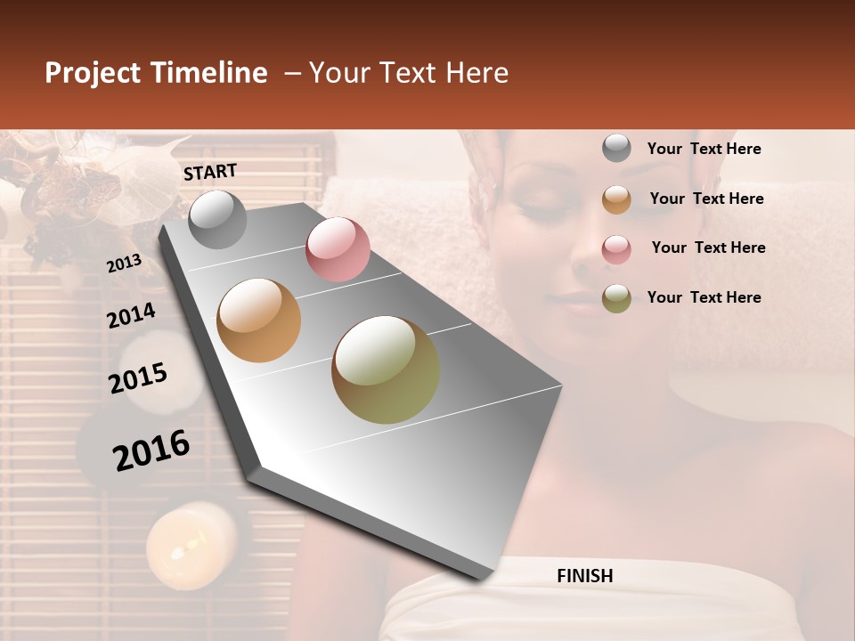 A Woman Getting A Massage In A Spa PowerPoint Template