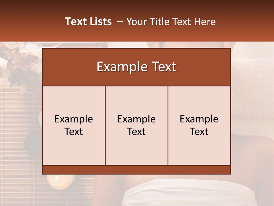 A Woman Getting A Massage In A Spa PowerPoint Template