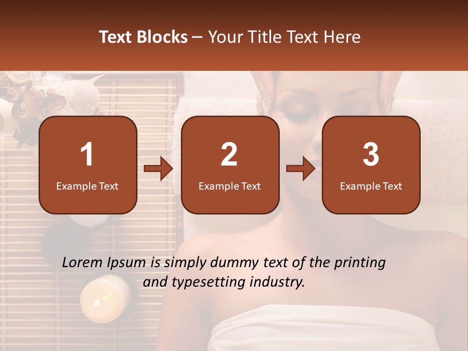 A Woman Getting A Massage In A Spa PowerPoint Template