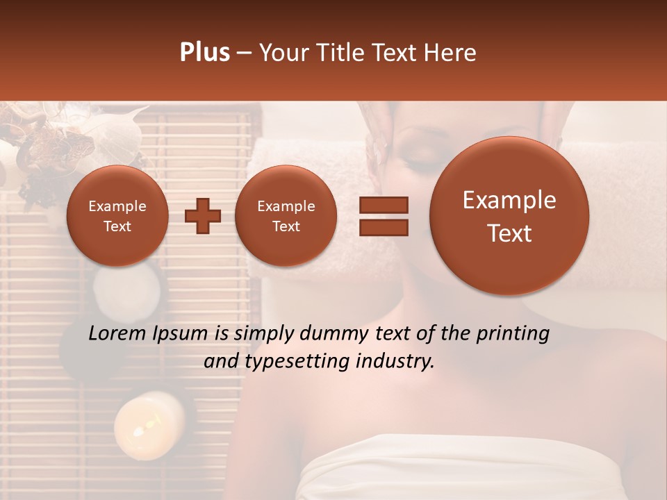A Woman Getting A Massage In A Spa PowerPoint Template