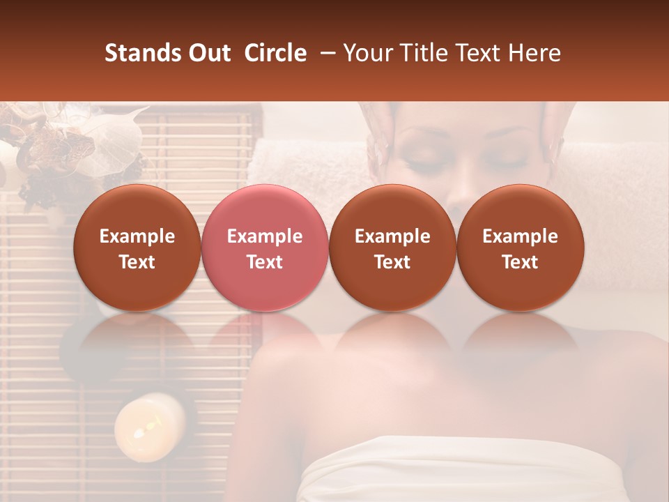 A Woman Getting A Massage In A Spa PowerPoint Template