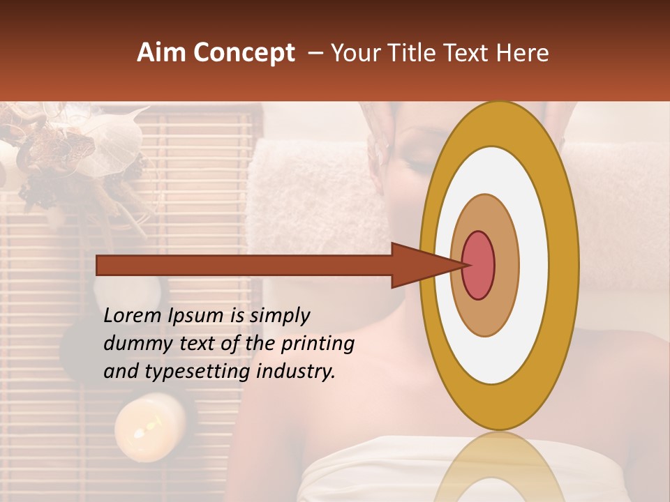 A Woman Getting A Massage In A Spa PowerPoint Template