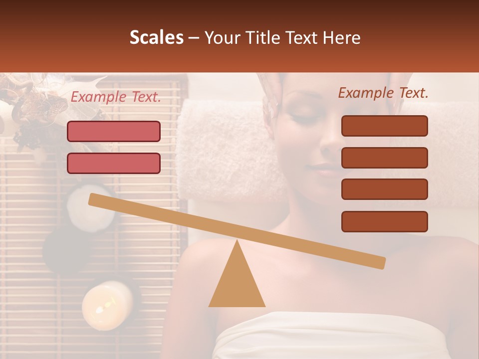 A Woman Getting A Massage In A Spa PowerPoint Template