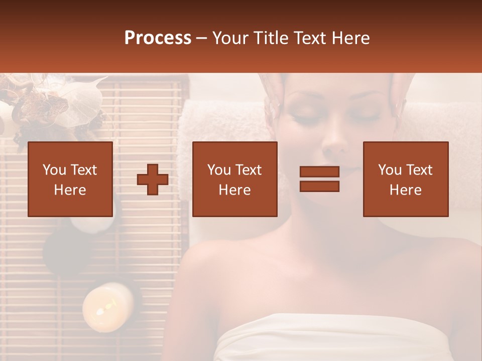 A Woman Getting A Massage In A Spa PowerPoint Template
