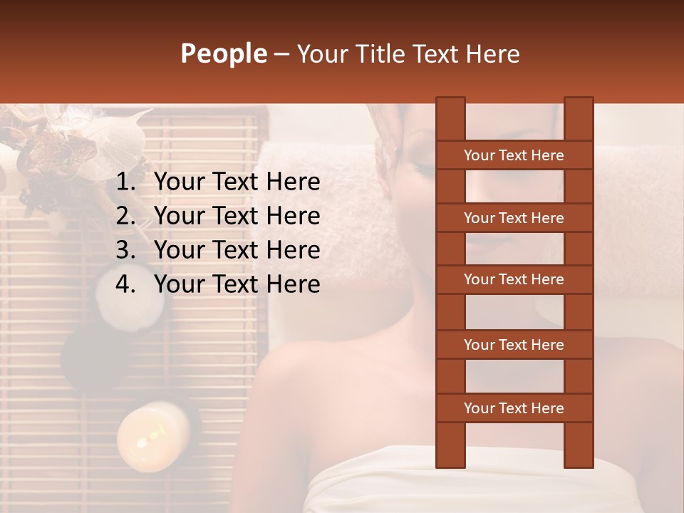 A Woman Getting A Massage In A Spa PowerPoint Template