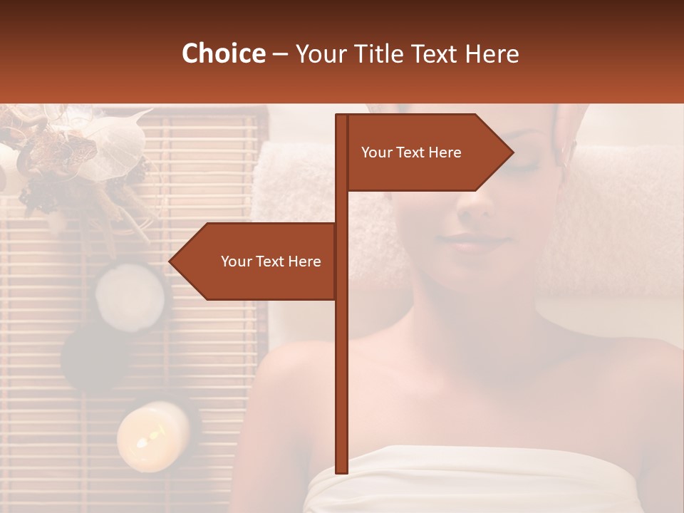 A Woman Getting A Massage In A Spa PowerPoint Template