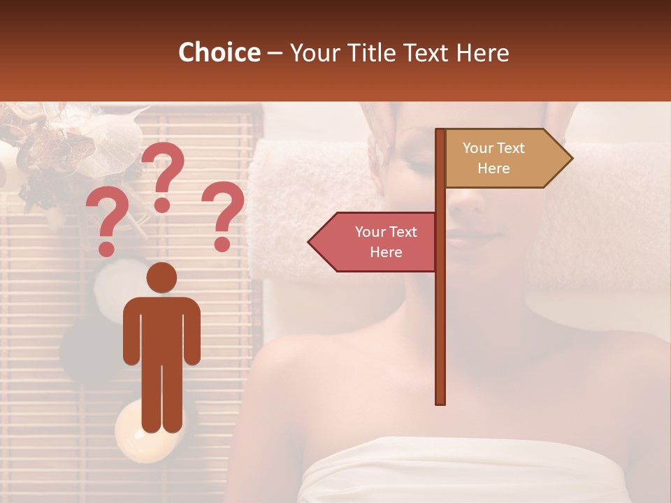 A Woman Getting A Massage In A Spa PowerPoint Template