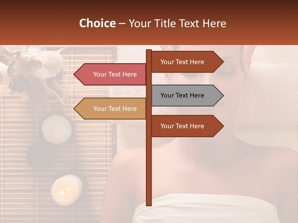 A Woman Getting A Massage In A Spa PowerPoint Template