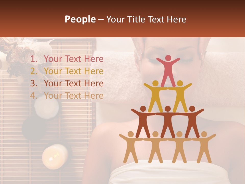 A Woman Getting A Massage In A Spa PowerPoint Template