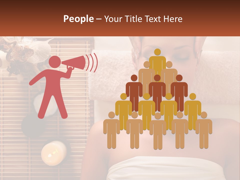 A Woman Getting A Massage In A Spa PowerPoint Template