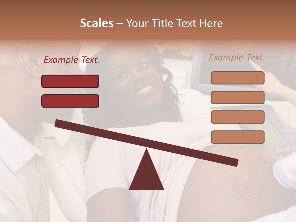 A Pregnant Woman Laying In A Hospital Bed PowerPoint Template