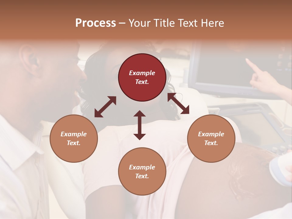 A Pregnant Woman Laying In A Hospital Bed PowerPoint Template