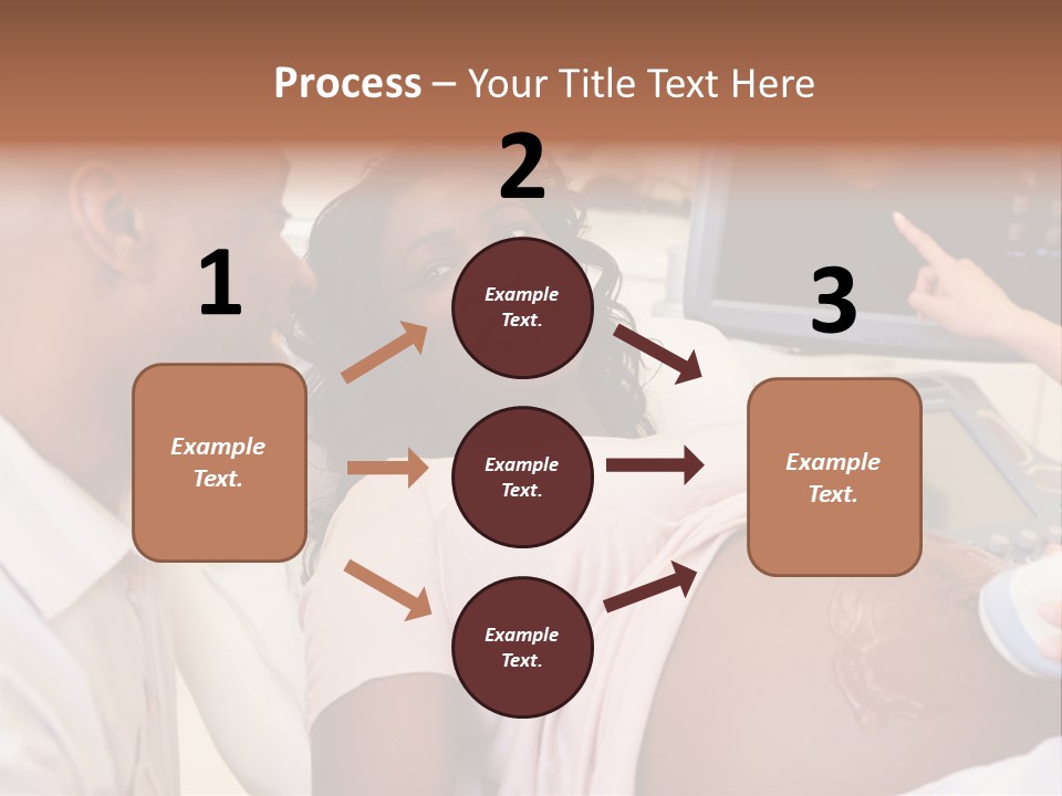 A Pregnant Woman Laying In A Hospital Bed PowerPoint Template