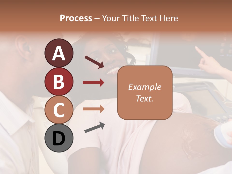 A Pregnant Woman Laying In A Hospital Bed PowerPoint Template