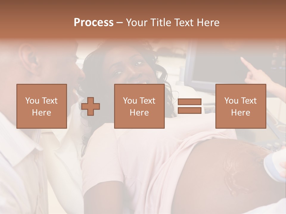 A Pregnant Woman Laying In A Hospital Bed PowerPoint Template