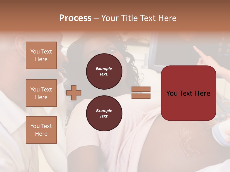 A Pregnant Woman Laying In A Hospital Bed PowerPoint Template