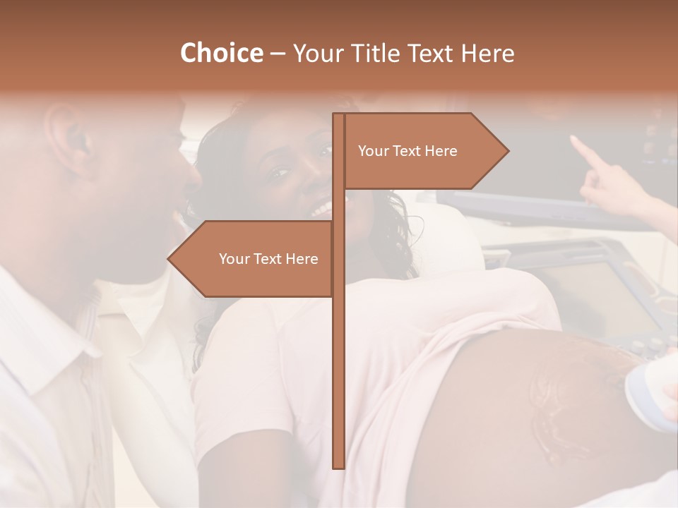 A Pregnant Woman Laying In A Hospital Bed PowerPoint Template