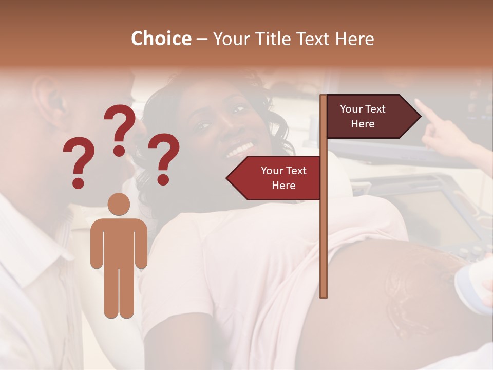 A Pregnant Woman Laying In A Hospital Bed PowerPoint Template
