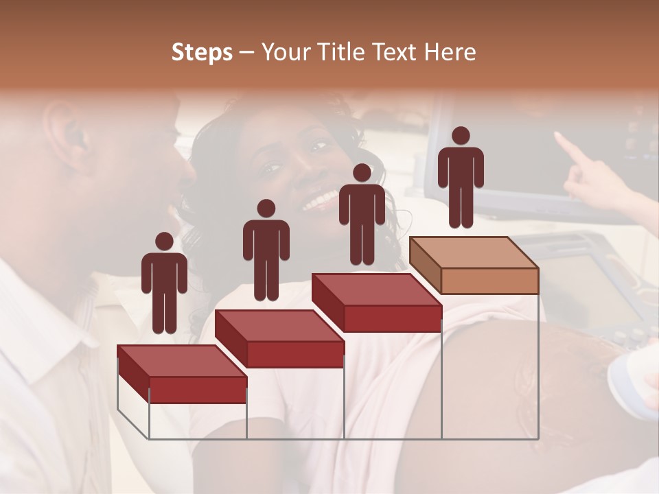 A Pregnant Woman Laying In A Hospital Bed PowerPoint Template