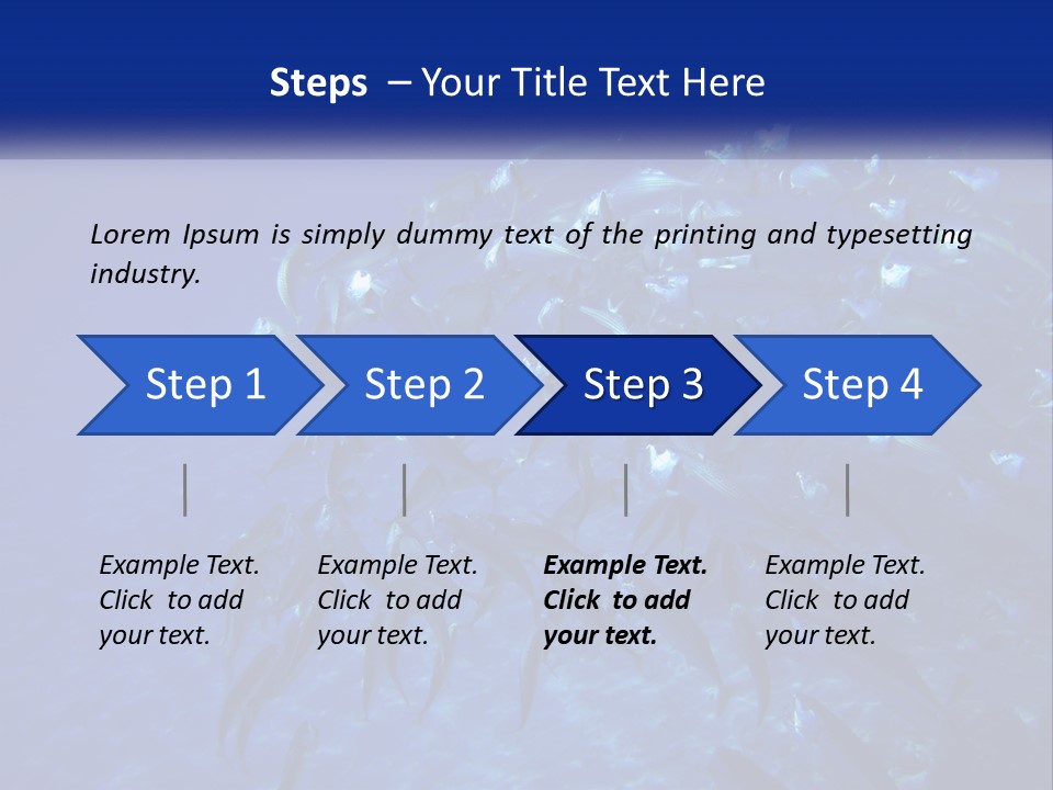 A Large Group Of Fish Swimming In The Ocean PowerPoint Template