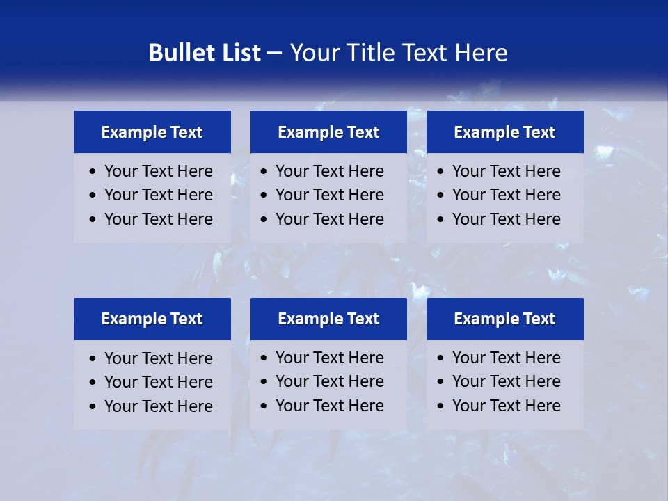 A Large Group Of Fish Swimming In The Ocean PowerPoint Template