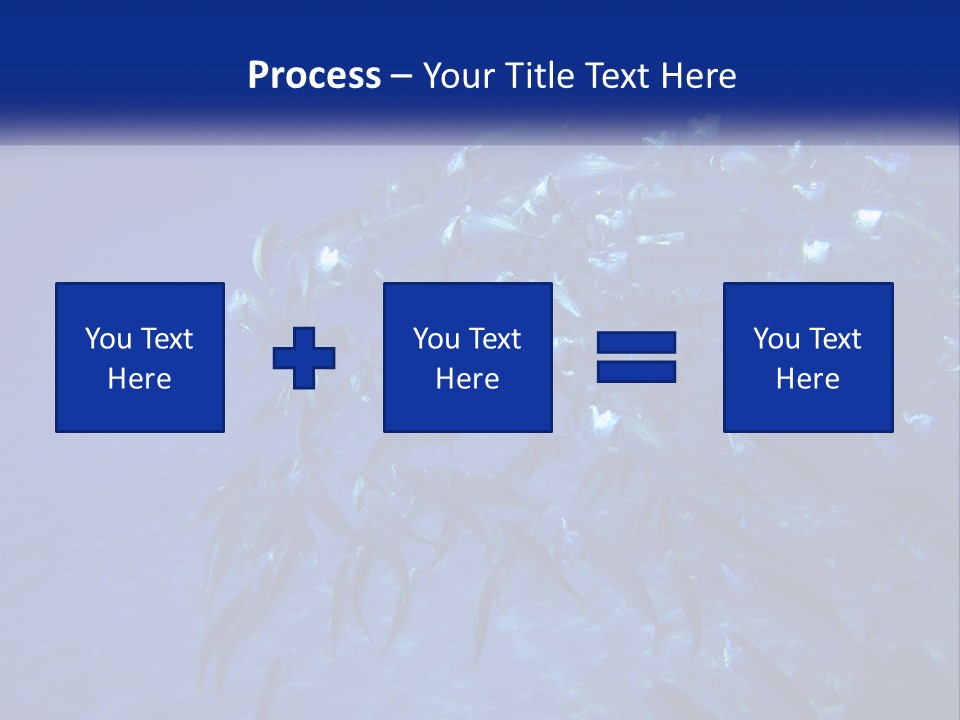 A Large Group Of Fish Swimming In The Ocean PowerPoint Template