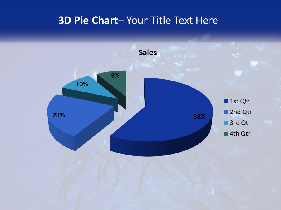 A Large Group Of Fish Swimming In The Ocean PowerPoint Template