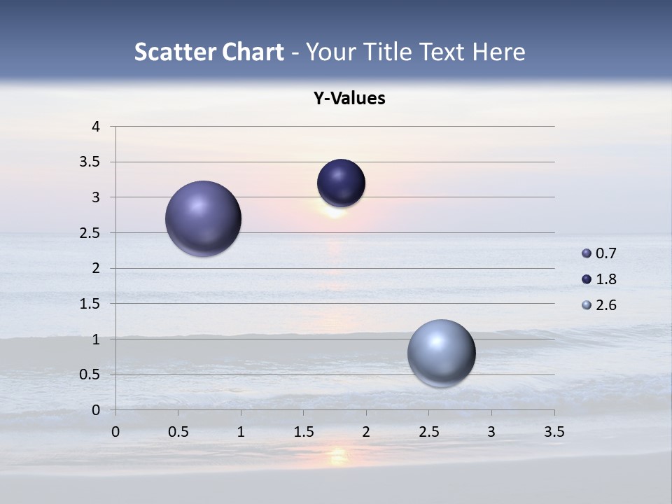 A Blue Ocean With A Sunset In The Background PowerPoint Template