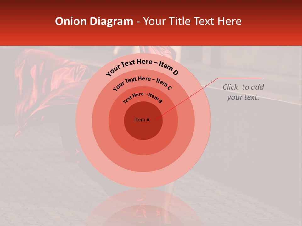 A Woman In A Red Dress Is Walking Down The Street PowerPoint Template