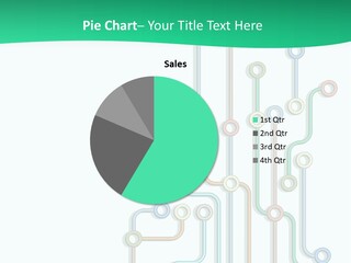 A Green And White Powerpoint Presentation With Colorful Lines PowerPoint Template