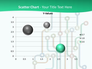 A Green And White Powerpoint Presentation With Colorful Lines PowerPoint Template