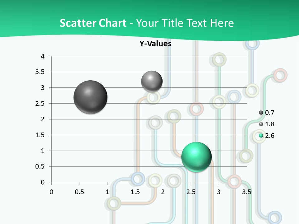 A Green And White Powerpoint Presentation With Colorful Lines PowerPoint Template