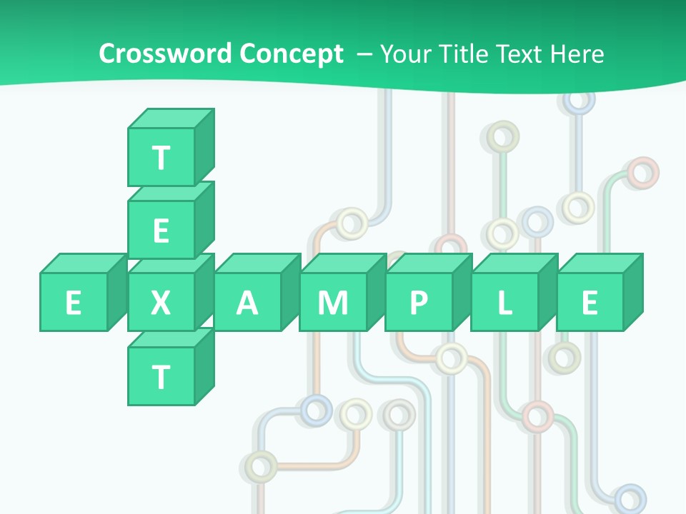 A Green And White Powerpoint Presentation With Colorful Lines PowerPoint Template
