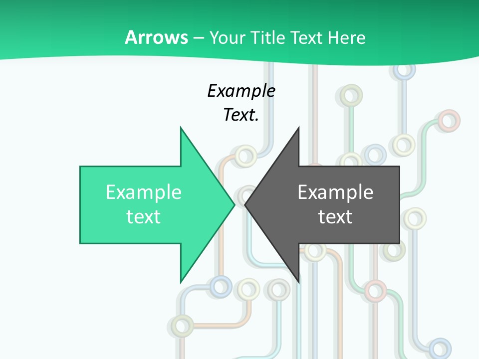 A Green And White Powerpoint Presentation With Colorful Lines PowerPoint Template