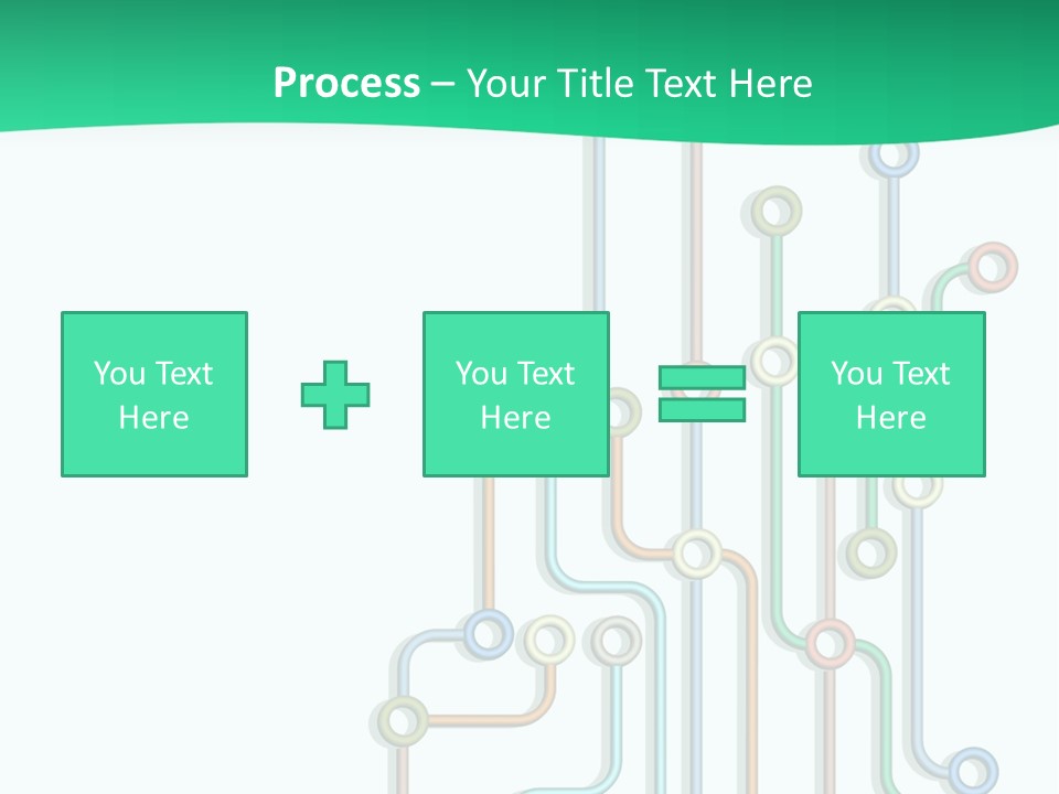 A Green And White Powerpoint Presentation With Colorful Lines PowerPoint Template