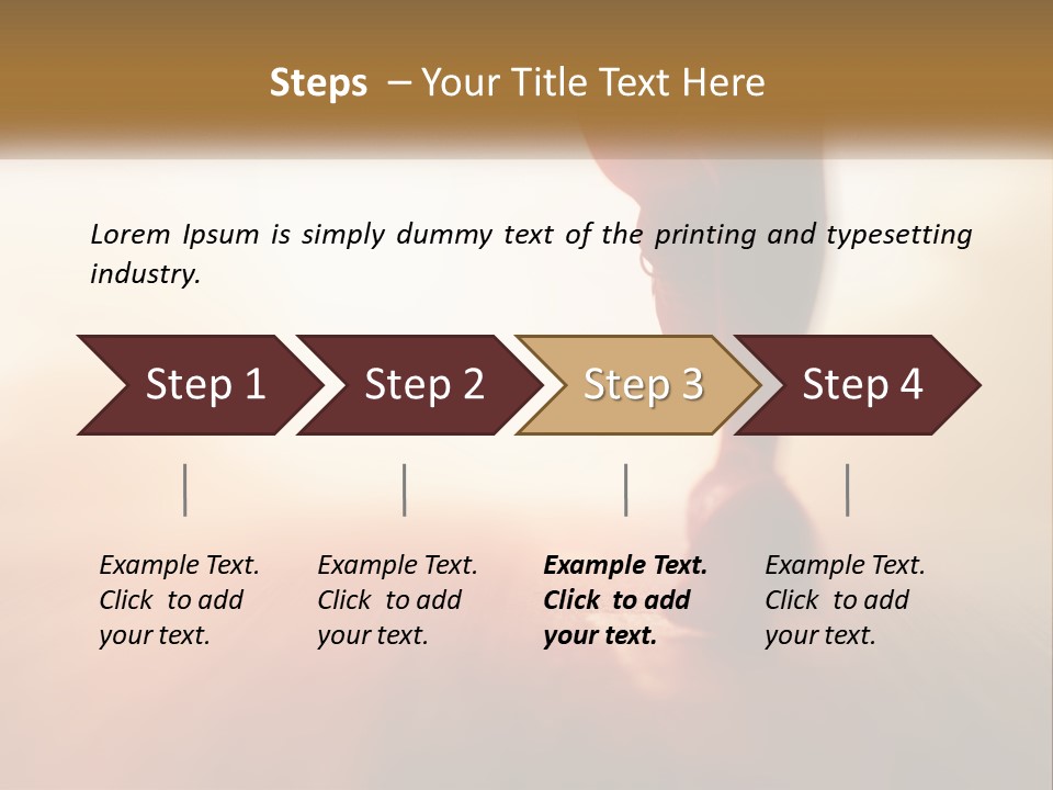 A Person Walking On A Wooden Floor With A Blurry Background PowerPoint Template